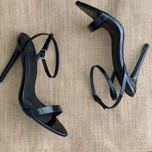 MISSGUIDED Patent Pointy Toe Heel | Women's Size 9/EUR 40 | Black